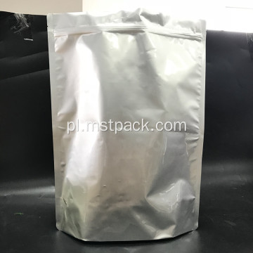 Aluminiowa torba do pakowania z zamkiem błyskawicznym